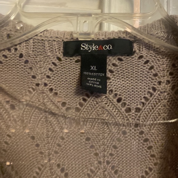Style & Co. Women's Front Open Cardigan Sweater. Size XL - Picture 2 of 3